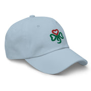 Shamrock Heart, Adjustable, Baby Blue or Pink