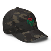 Shamrock Heart, Fitted, Camo Green or Black