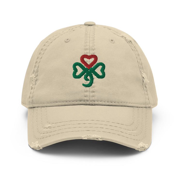 Shamrock Heart, Distressed, MULTI Color