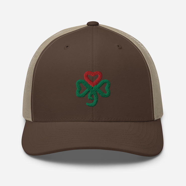 Shamrock Heart, Retro Trucker, MULTI Color