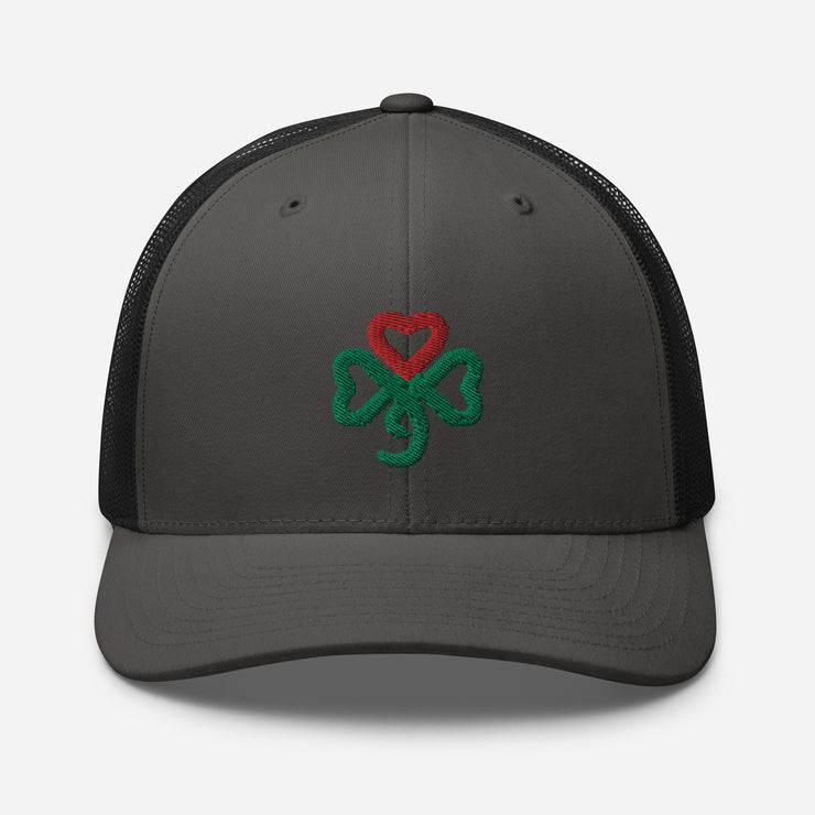 Shamrock Heart, Retro Trucker, MULTI Color