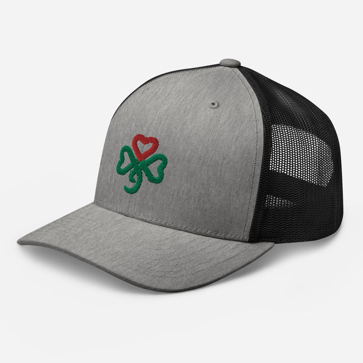 Shamrock Heart, Retro Trucker, MULTI Color