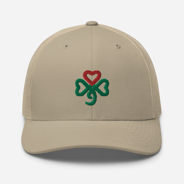 Shamrock Heart, Retro Trucker, MULTI Color