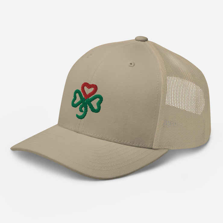 Shamrock Heart, Retro Trucker, MULTI Color