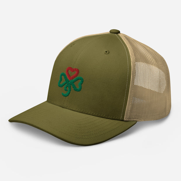 Shamrock Heart, Retro Trucker, MULTI Color