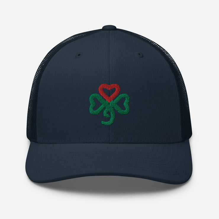 Shamrock Heart, Retro Trucker, MULTI Color