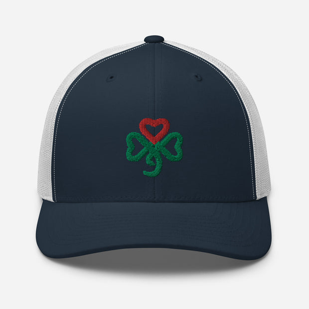 Shamrock Heart, Retro Trucker, MULTI Color