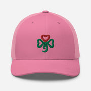 Shamrock Heart, Retro Trucker, Pink