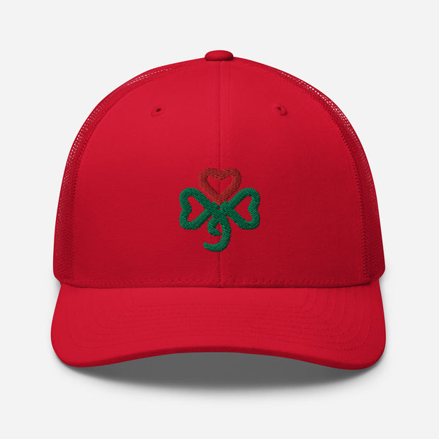 Shamrock Heart, Retro Trucker, MULTI Color