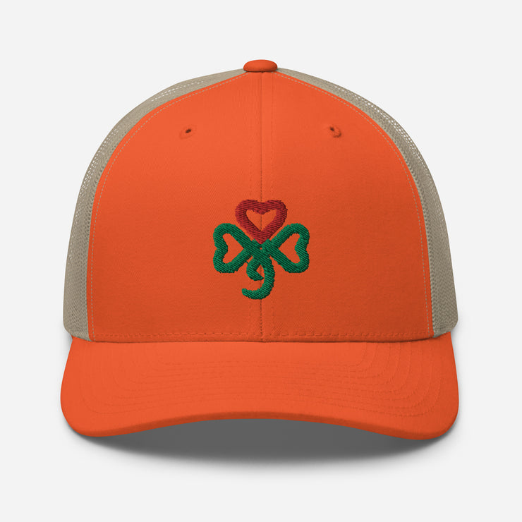 Shamrock Heart, Retro Trucker, MULTI Color