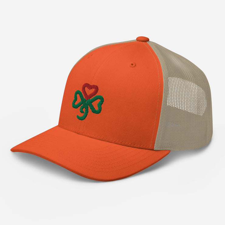 Shamrock Heart, Retro Trucker, MULTI Color