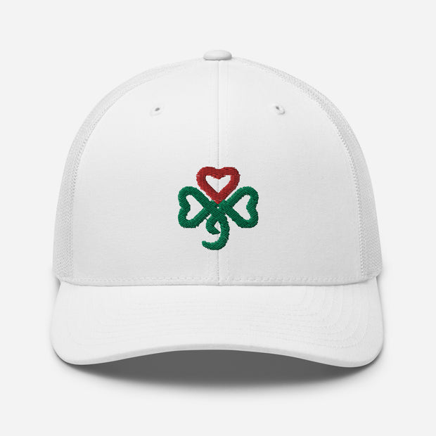 Shamrock Heart, Retro Trucker, MULTI Color