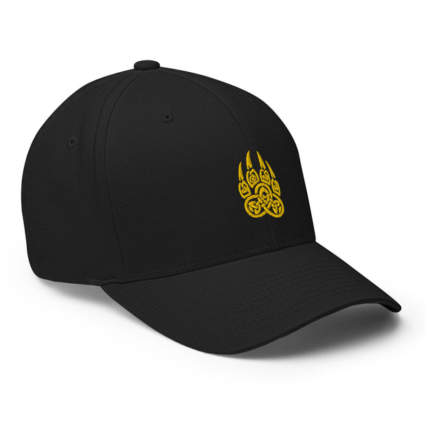 Celtic Bear Claw Gold, Fitted, Black