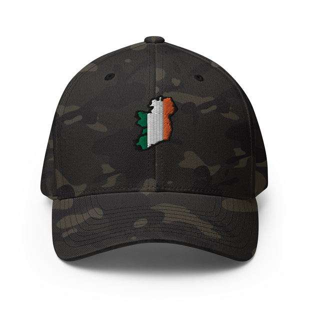 Tricolour, Fitted, Camo Green or Black