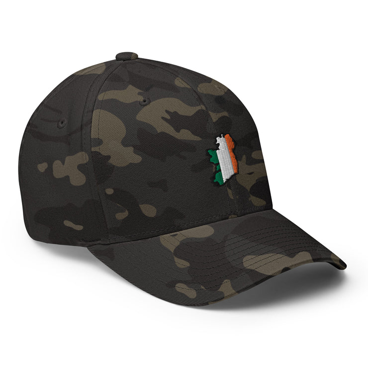 Tricolour, Fitted, Camo Green or Black