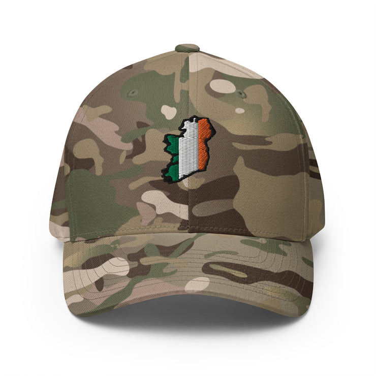 Tricolour, Fitted, Camo Green or Black